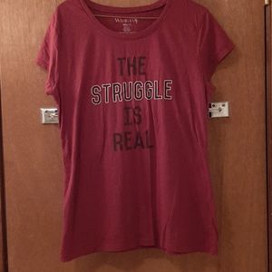 Maroon t shirt